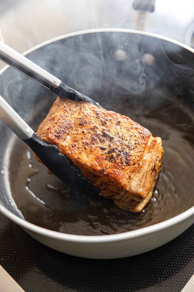 Pan-searing works with most meat